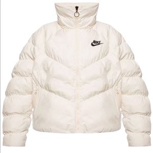 Nike Cream High Neck Padded Jacket